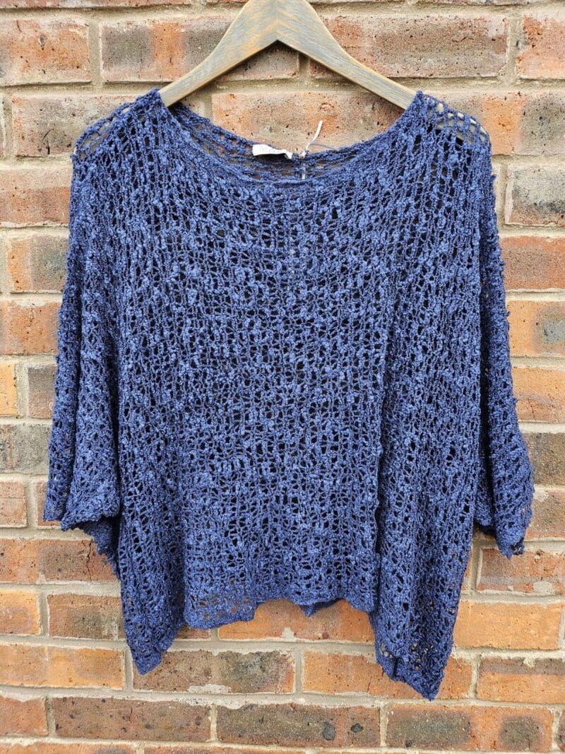 Popcorn Loose Knitted Poncho