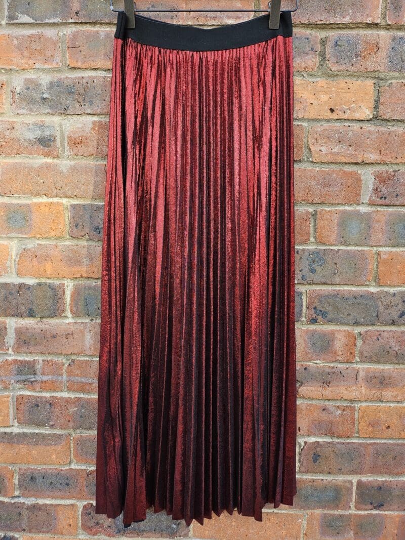 Shimmer Pleated Skirt