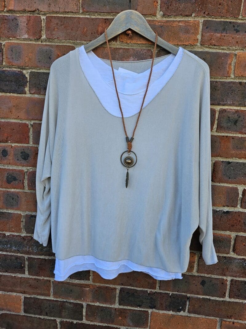 2 in 1 dOUBLE lAYER TOP W Necklace