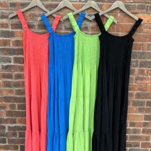 Strappy elasticated summer dress