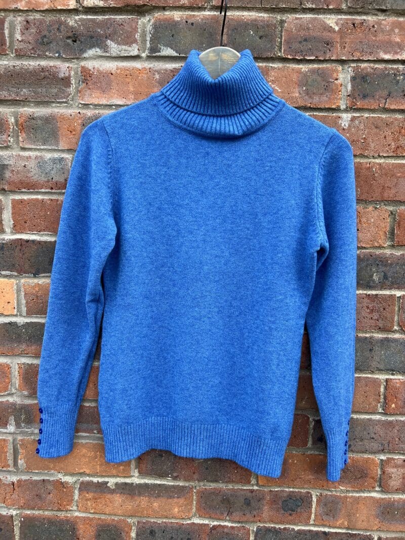 Supersoft Roll Neck classic Knit with Buttons