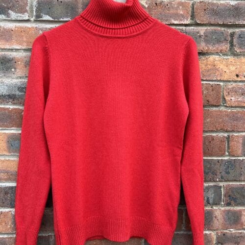 Supersoft Roll Neck classic Knit with Buttons