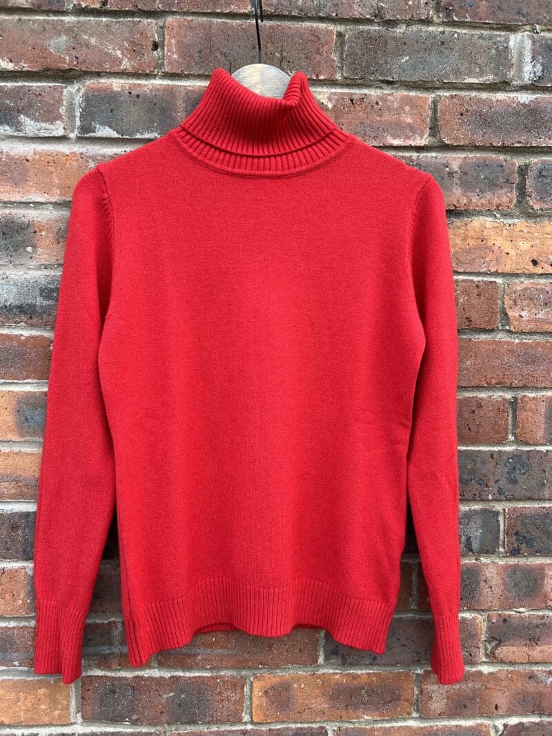 Supersoft Roll Neck classic Knit with Buttons