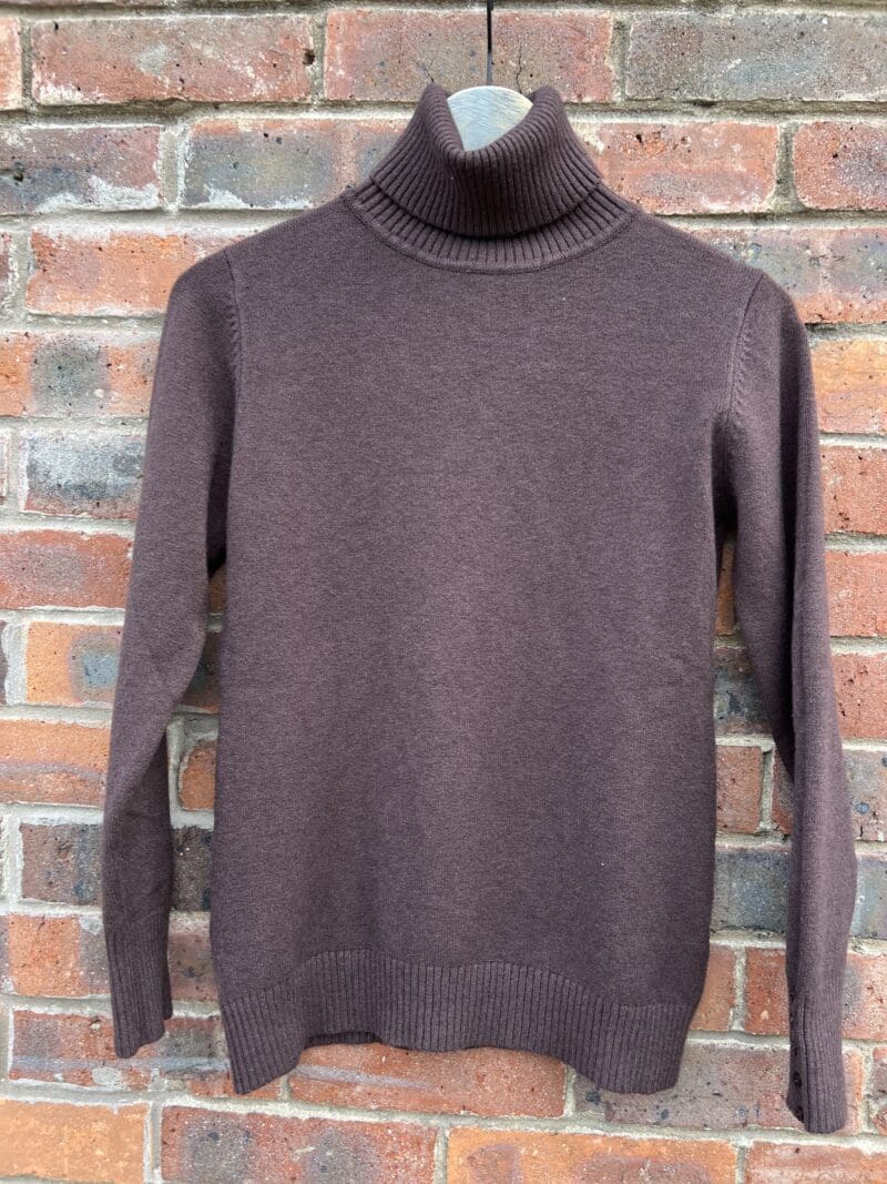 Supersoft Roll Neck classic Knit with Buttons