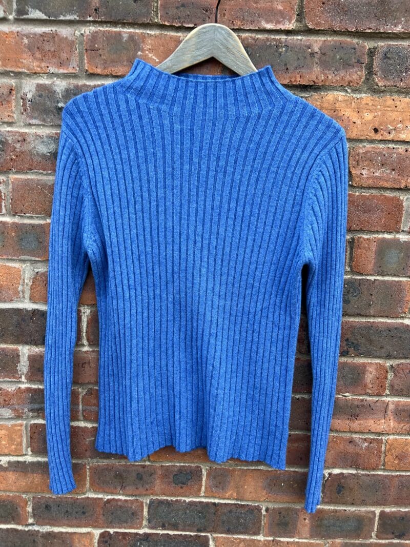 Rib Funnel Neck Knit