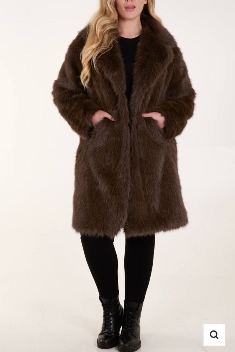 Faux Fur Chocolaté Coat