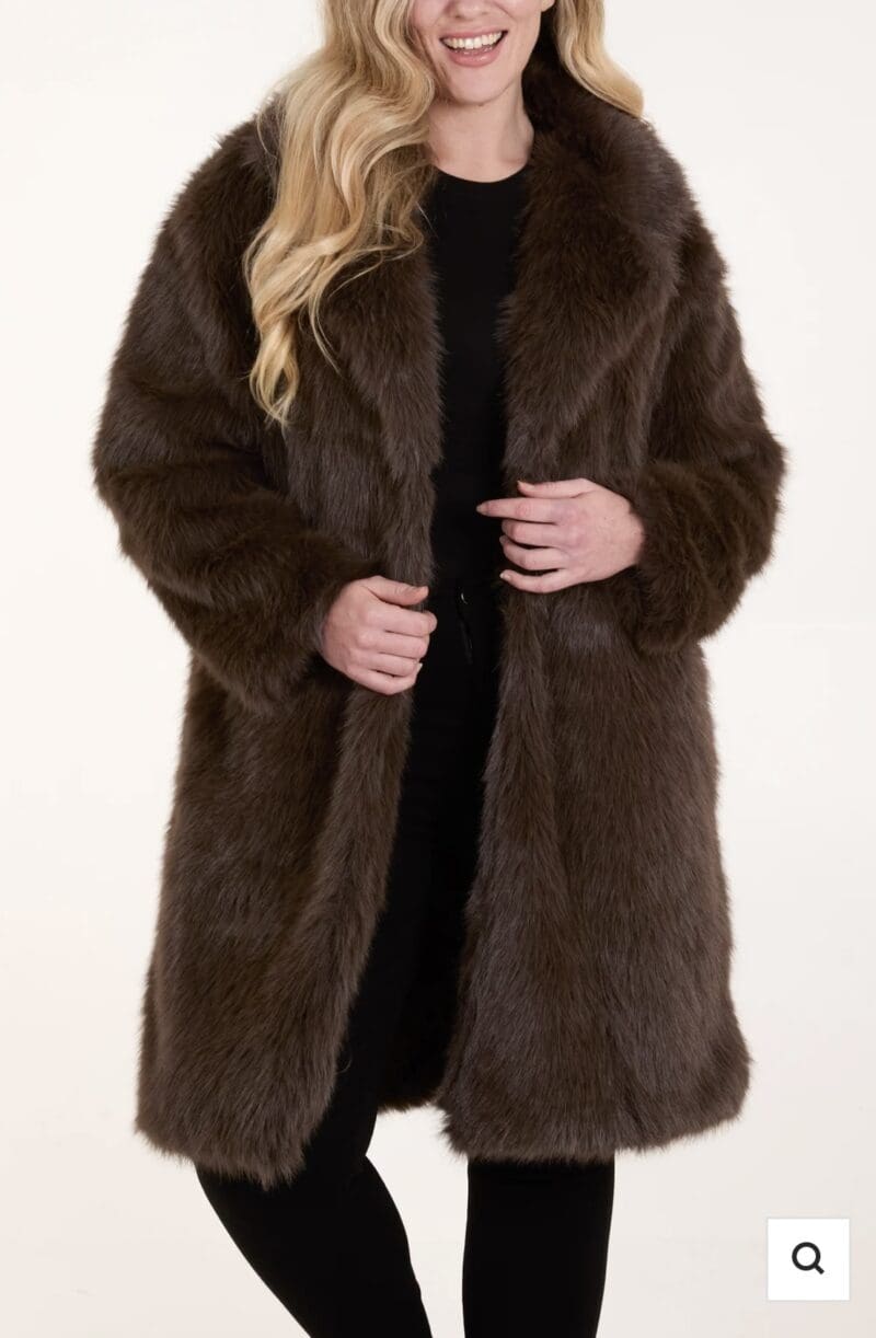 Faux Fur Chocolaté Coat