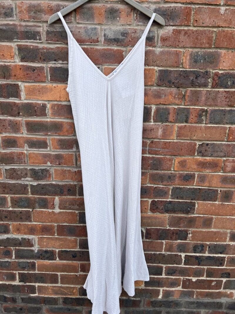 Cotton Cheesecloth Swing Strappy Dress