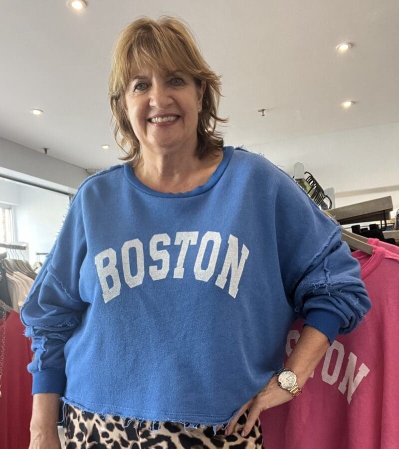 Boston Raw Edge Sweat Top