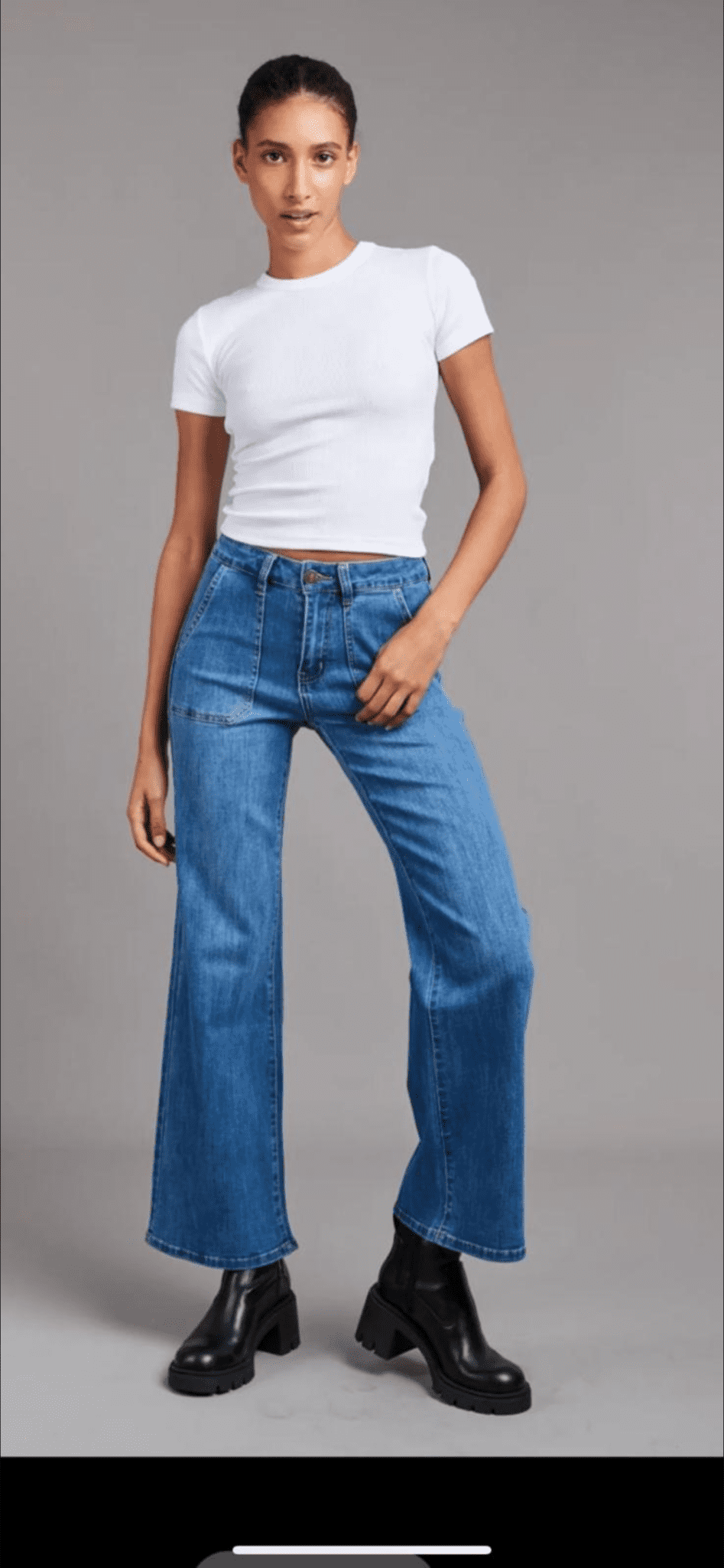 Toxic Wide Leg Jeans with Stretch
