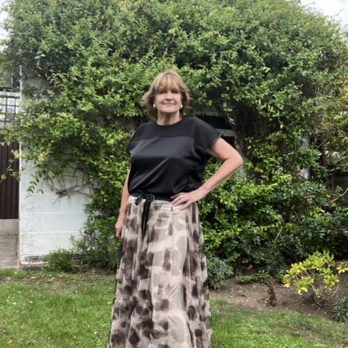 Animal Print Tulle Skirt