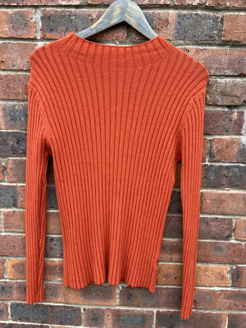 Rib Funnel Neck Knit