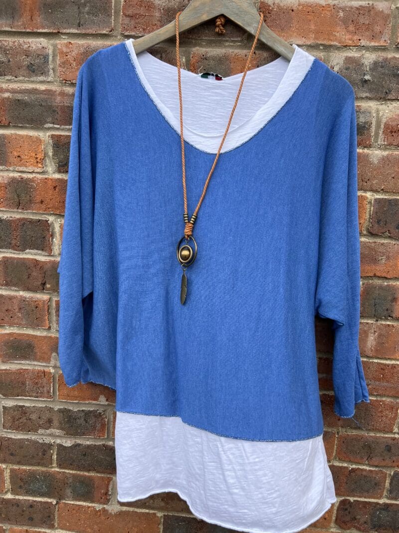 Double Layer Top with Necklace