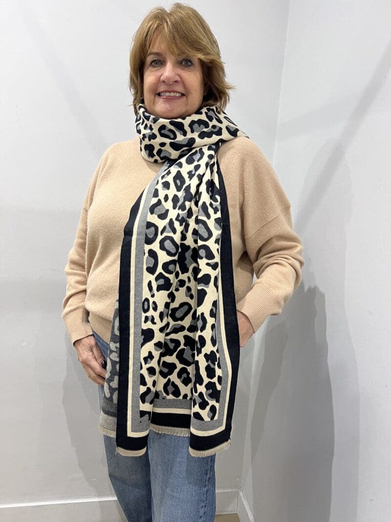 Luxe Leopard Large Scarf