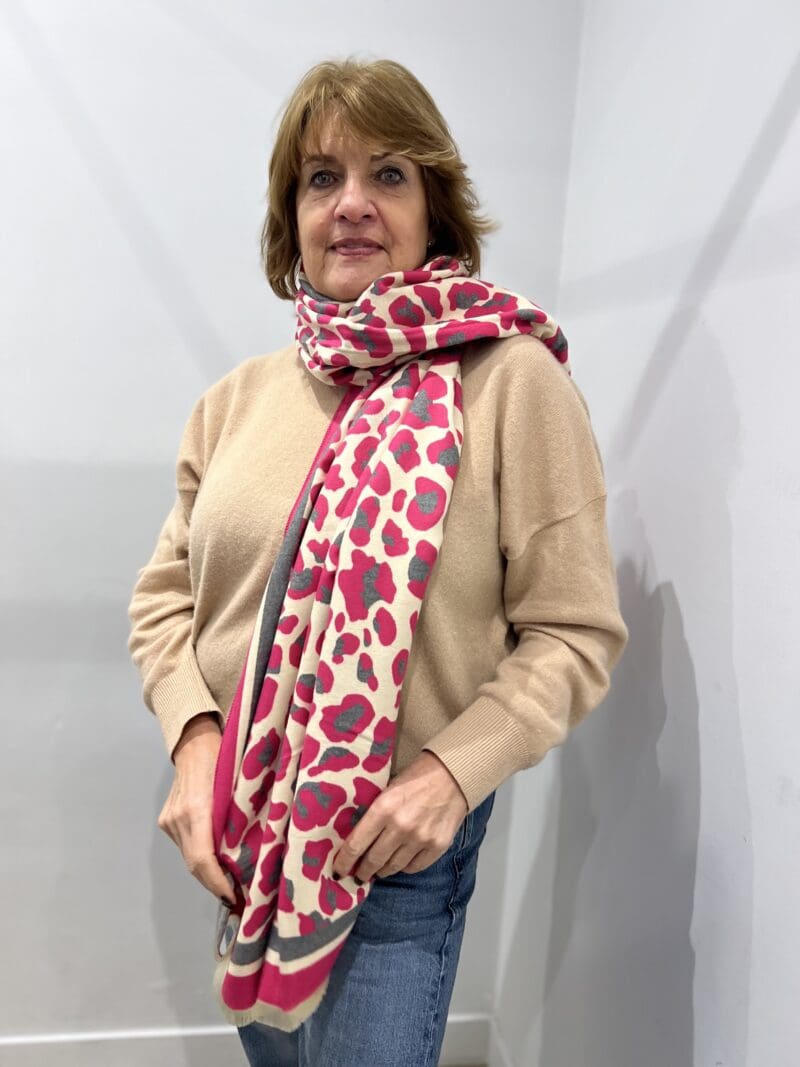 Luxe Leopard Large Scarf