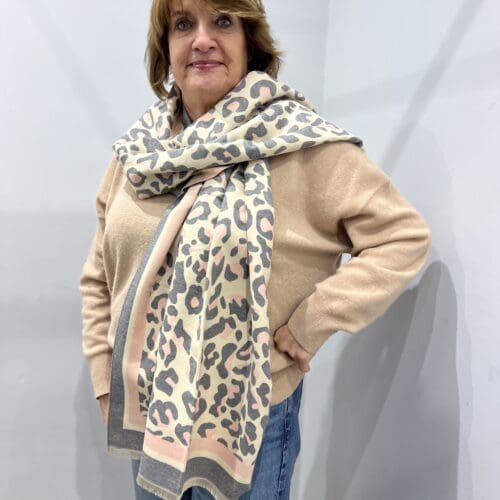 Luxe Leopard Large Scarf