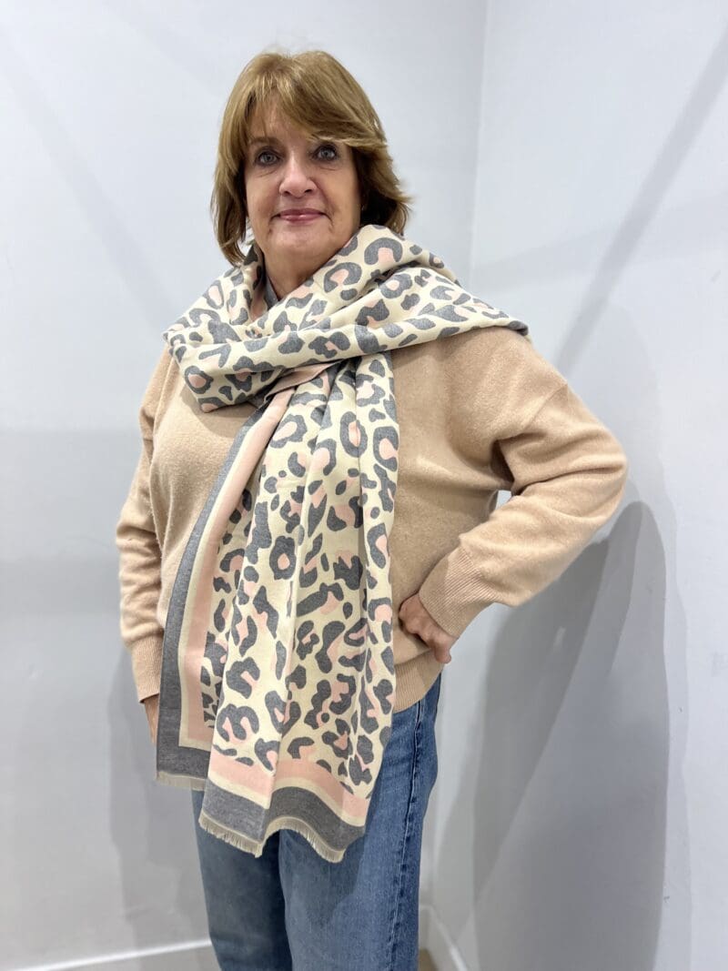 Luxe Leopard Large Scarf