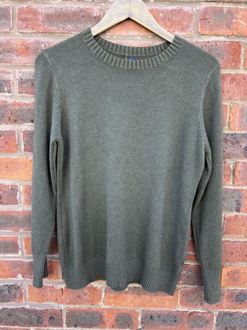 Classic super soft knit with button detail on sleeve