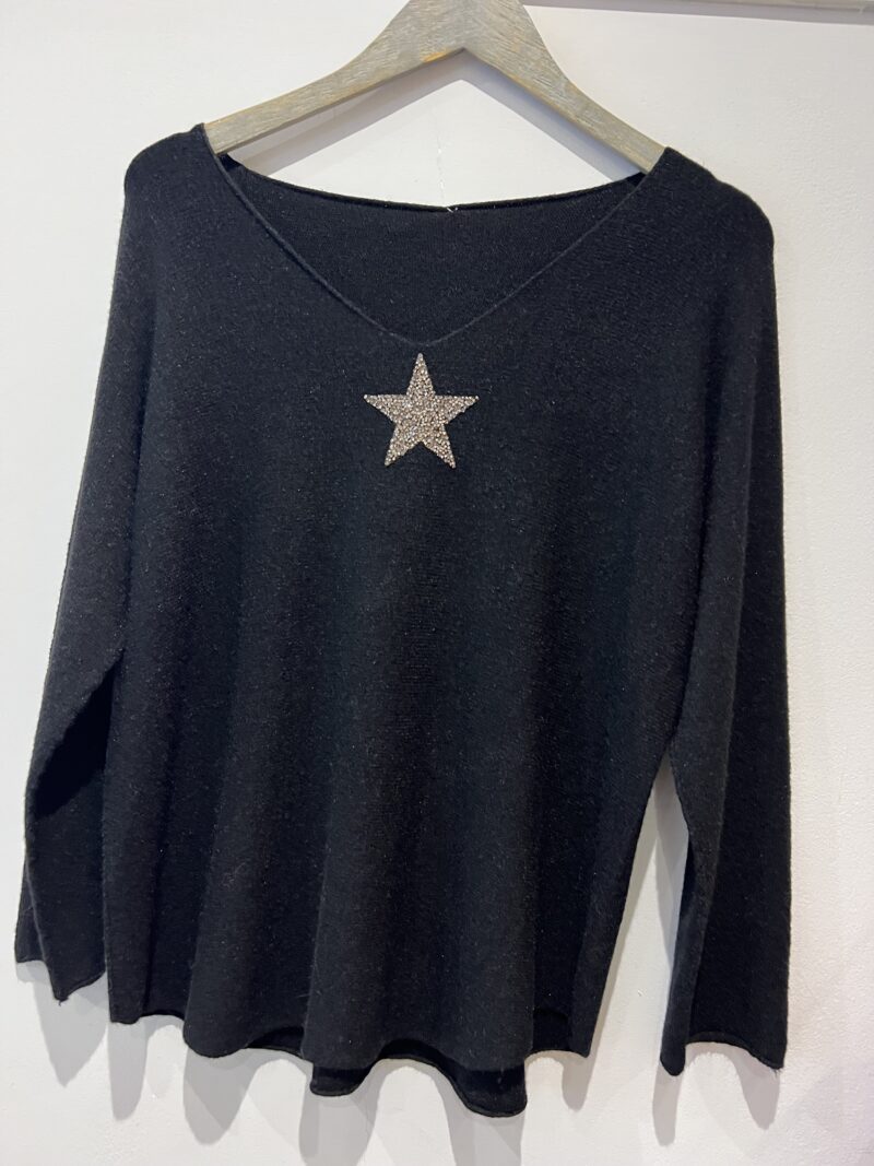 Easy Star Motif Knit Top