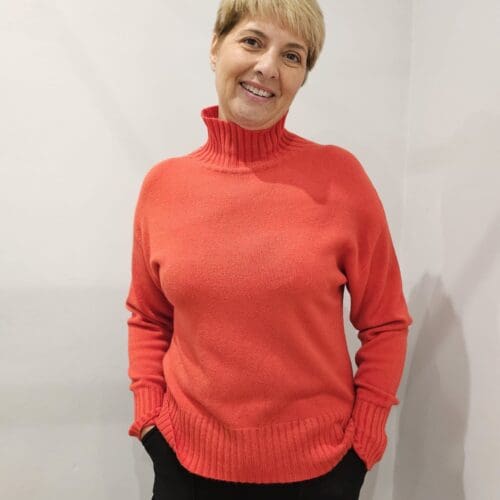 Funnel Neck Knit