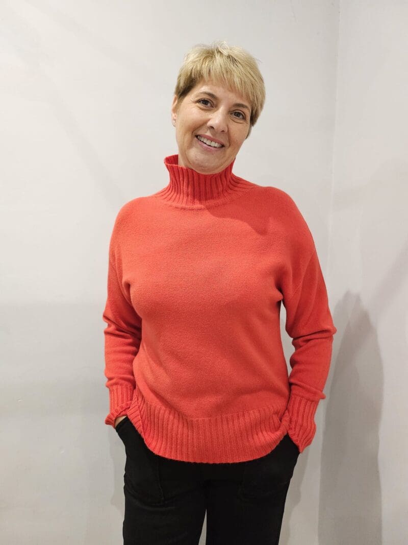 Funnel Neck Knit