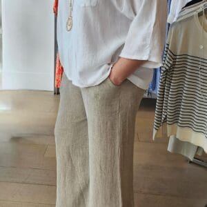 Easy Linen Pants with Elasticated Waist