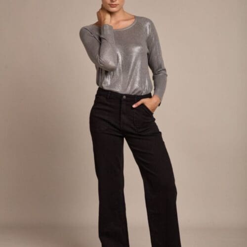 Toxic Bestselling wide Leg Jeans in Black