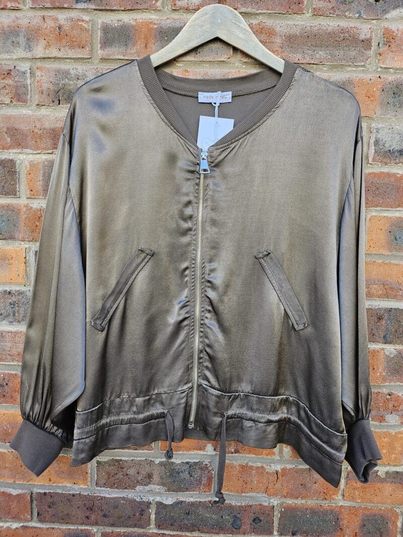 Silkie Satin Bomber Jacket