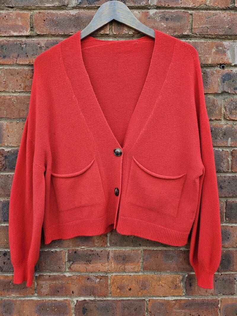 Short Knit Cardy with pockets