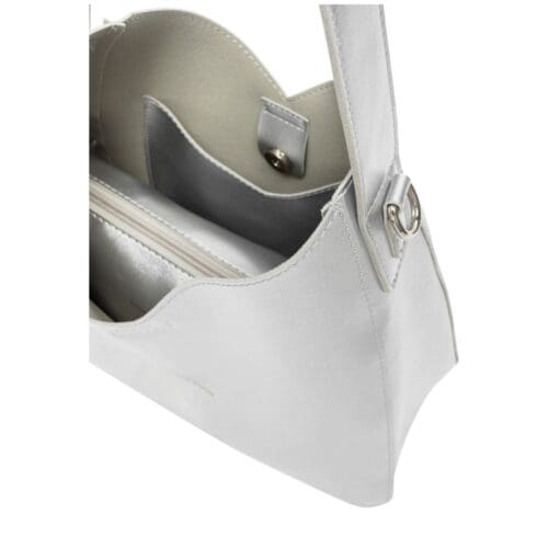 Every Other Silver Slouch Bag with Bag inside