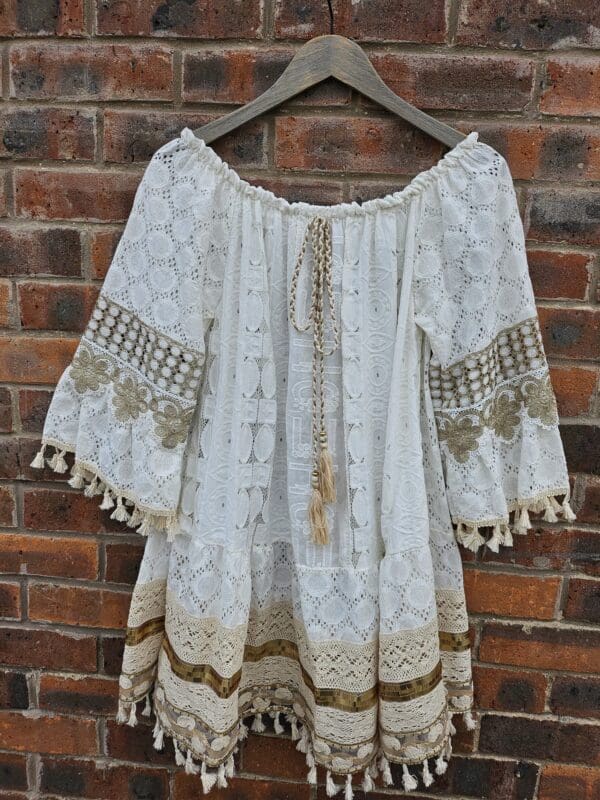 Luxe Embroidered Summer Short Dress