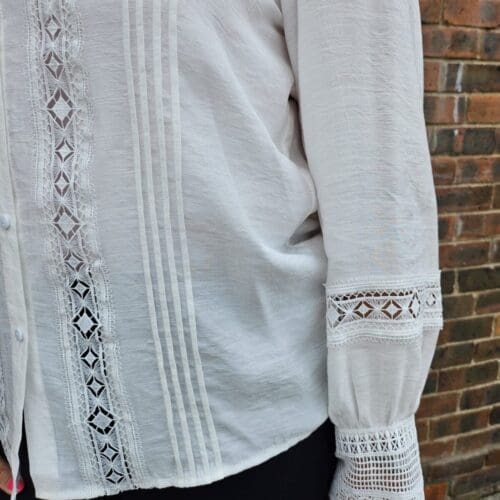 Luxe Embroidered Long Sleeve Top