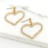 Envy 4086 Heart Bling Earrings