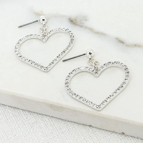 Envy 4086 Heart Bling Earrings