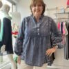 Garment Wash Cotton Embroidered Boho Chic Top