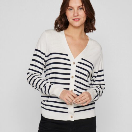 Vila Viwennie LS Stripe knitted Cardy