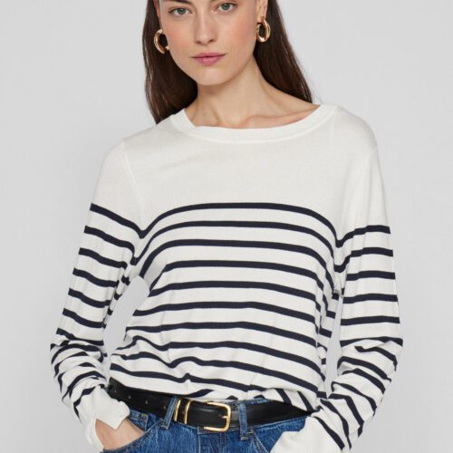 Vila Viwennie Stripe LS Knit