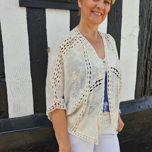 Embroidery Crochet Top