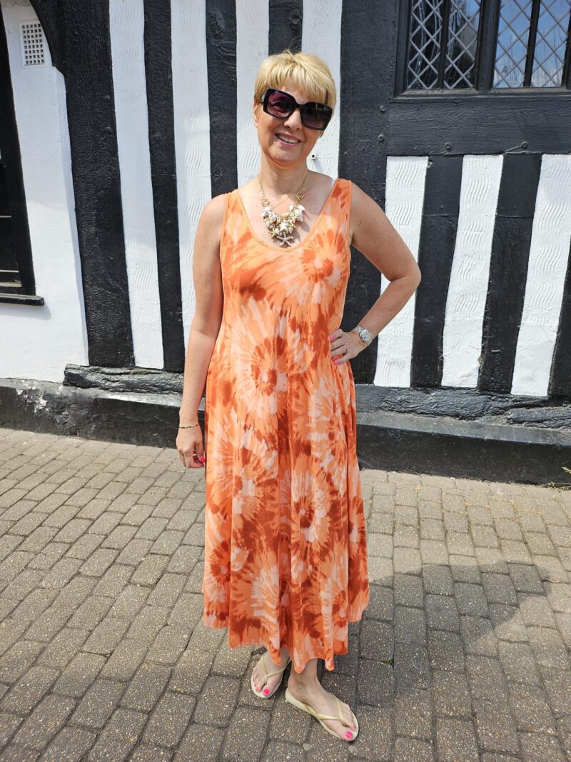 Tye Dye Swing Vest Dress