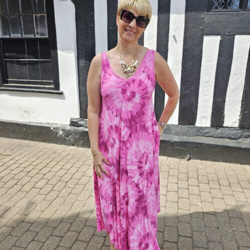 Tye Dye Swing Vest Dress