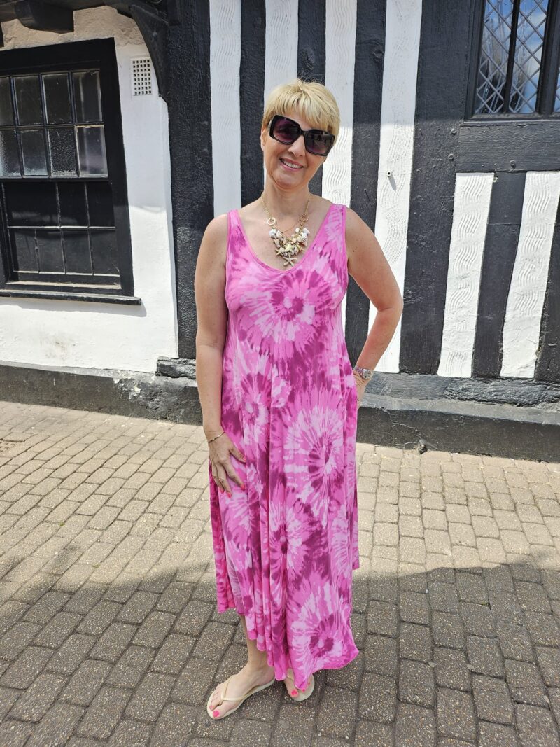 Tye Dye Swing Vest Dress