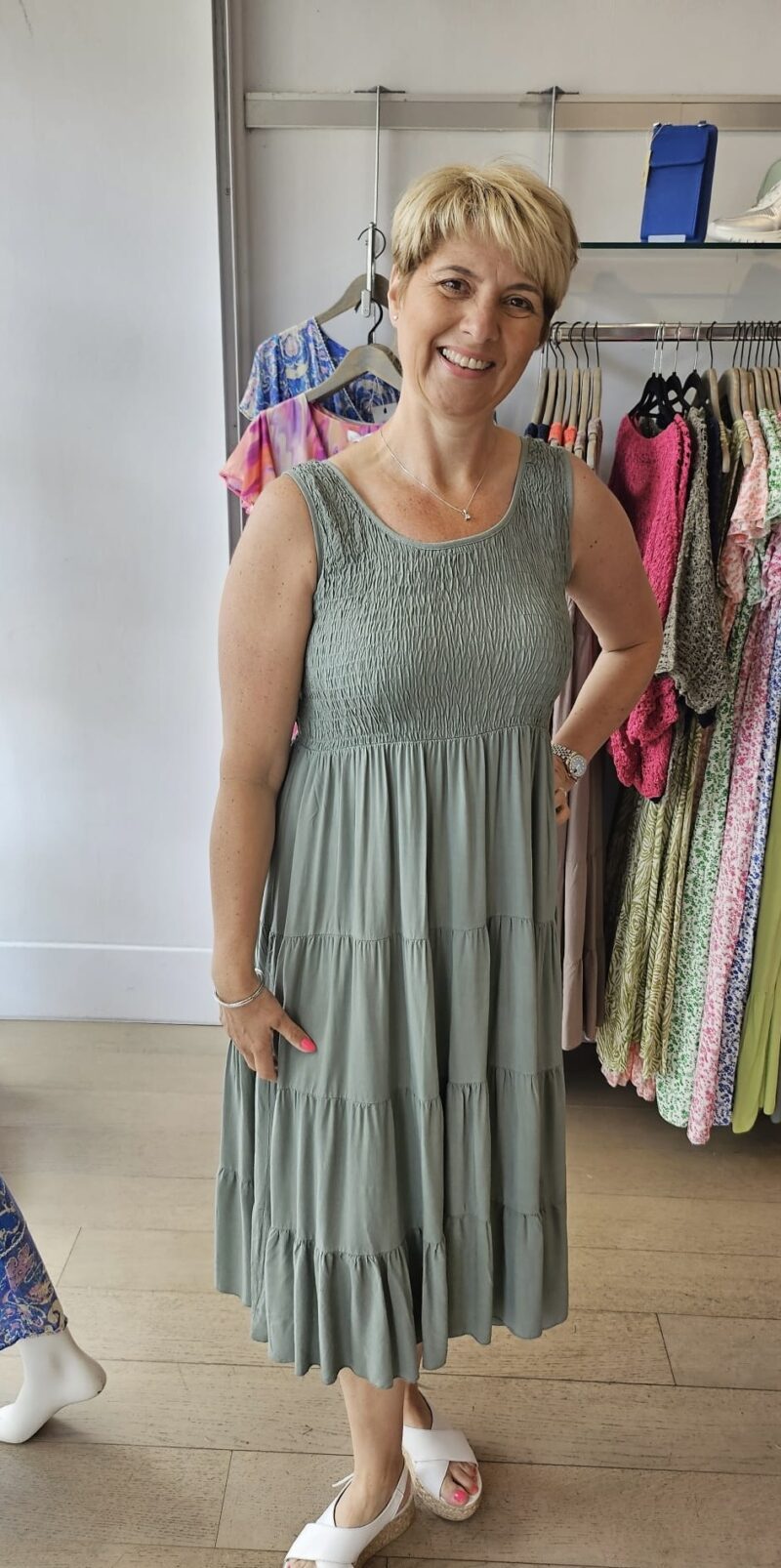 Tiered RUCHED TOP DRESS