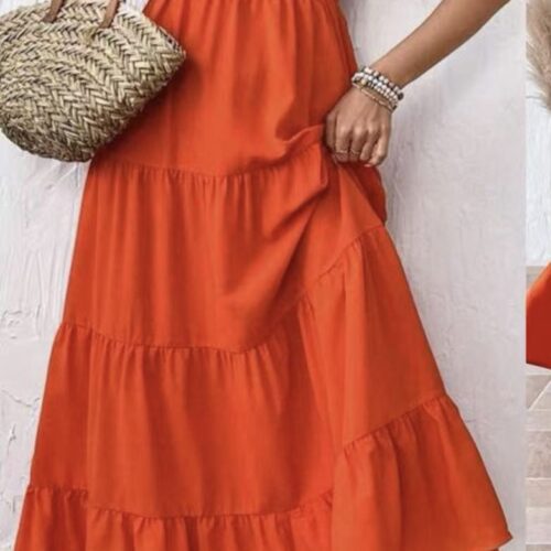 Tiered RUCHED TOP DRESS