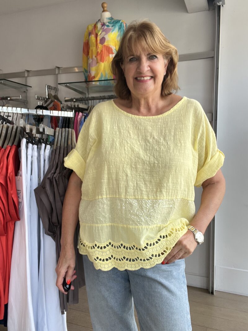 Sequin Easy Cotton Top