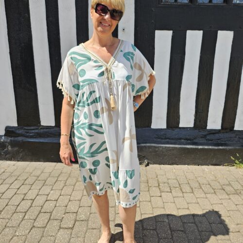 Ocean Print Summer Dress