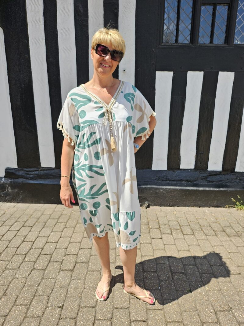 Ocean Print Summer Dress