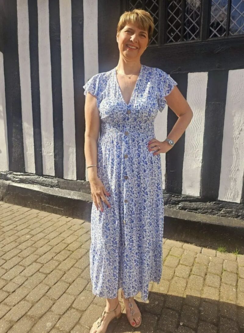 Masie Button down front dress