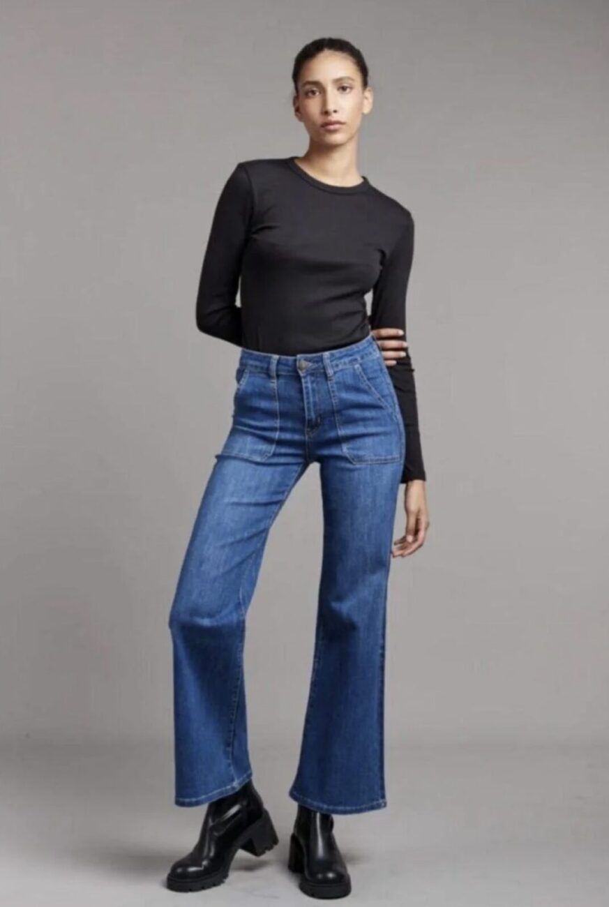 Toxic Wide Leg White Jean