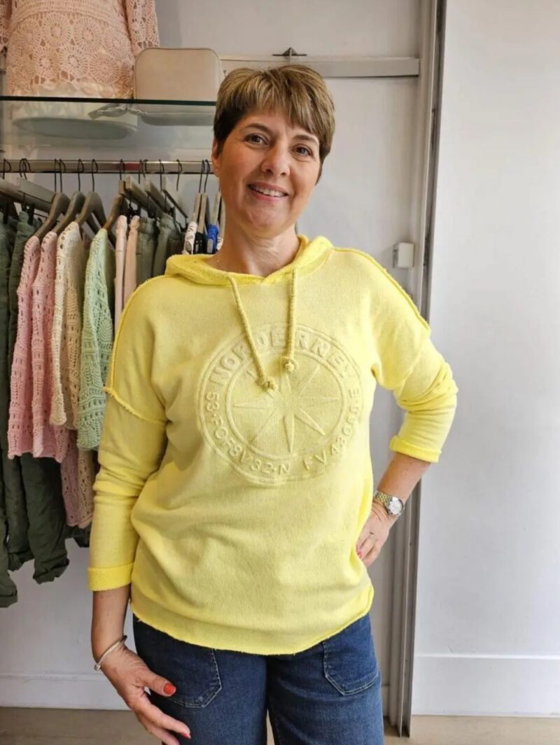 Spring Summer Bestseller Embossed Sweat Top