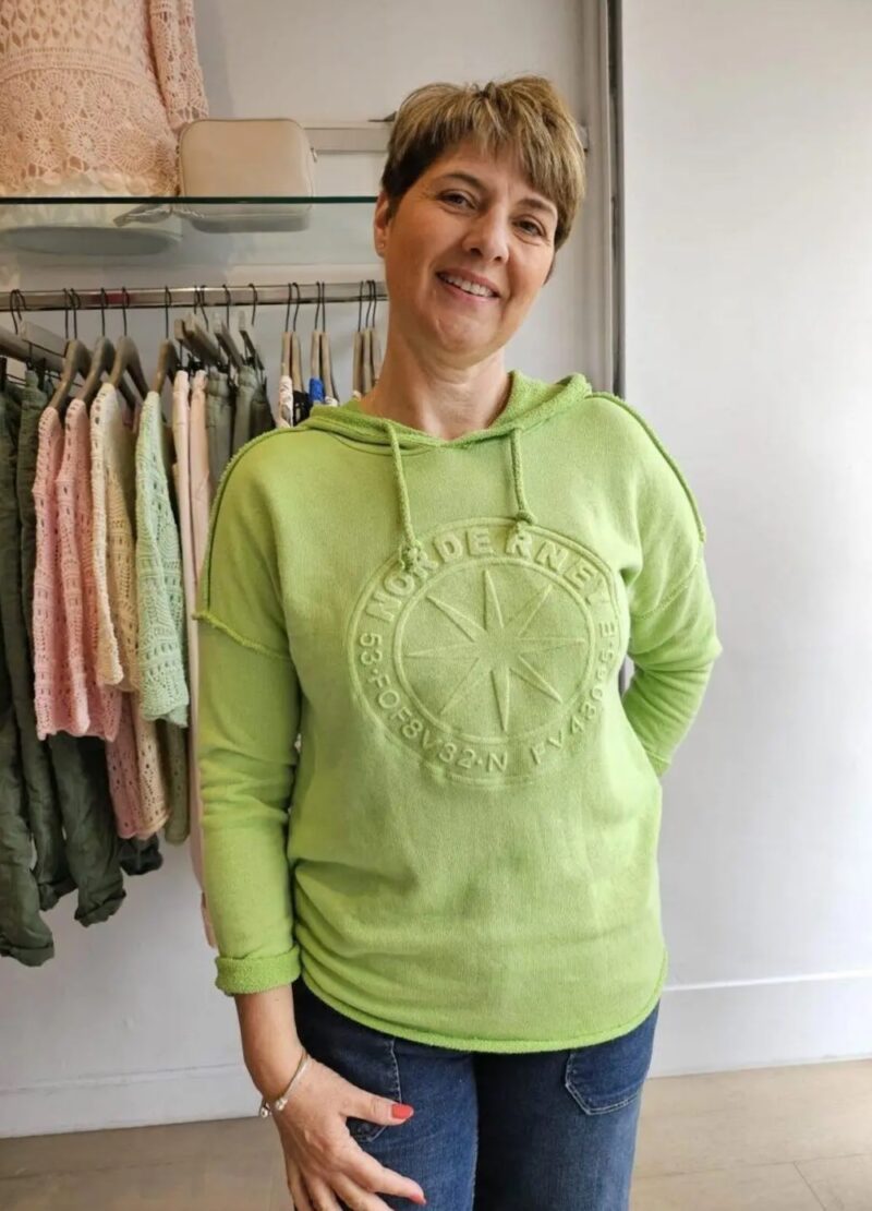 Spring Summer Bestseller Embossed Sweat Top
